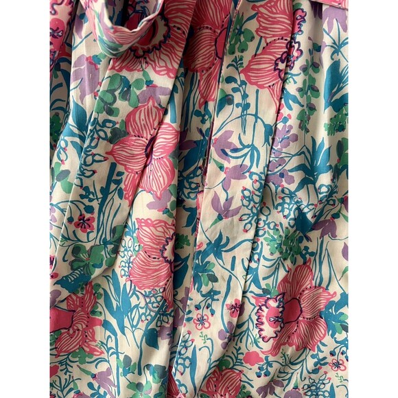 Vintage The Lilly Pulitzer Size 10 Floral Dress, See Measurements, Beautiful! - Picture 7 of 8